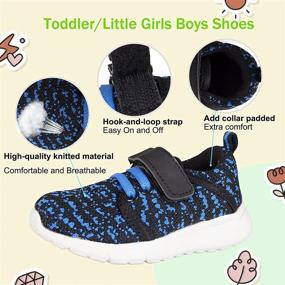 img 3 attached to 👶 Toddler Breathable Sneakers for Boys – Walking Trainers Shoes and Sneakers