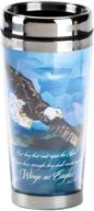 🦅 elevate your travel experience with flying wings as eagles isaiah 40:31 16 oz. stainless steel insulated travel mug логотип