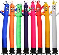 sky dancers 10ft tall inflatable tube man complete set with 1/2hp blower (green) logo