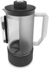 img 4 attached to ☕️ Rite Press Essential Plus: French Press Coffee Maker with Integrated Thermometer, Built-in Hourglass Timer, and Easy-Clean Bottom for Mess-Free Cleanup - 1 L or 34 oz (8 cups)