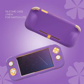 img 1 attached to Enhanced Grip & Protection: Purple Silicone Case for Nintendo Switch Lite