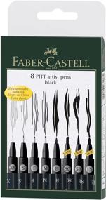 img 1 attached to 🖍️ Faber-Castell Pitt Black 8