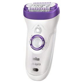 img 2 attached to 💆 Braun Silk-epil 9 9-579 Epilator with Facial Hair Removal, Cleansing Brush, Women's Shaver, Wet & Dry, Cordless and 7 Accessories for Optimal Performance