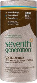 img 4 attached to 🌿 Seventh Generation Unbleached Paper Towels: 100% Recycled, 30 Eco-Friendly Jumbo Rolls