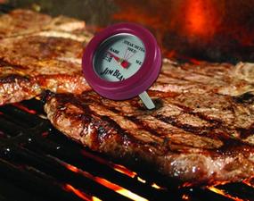 img 2 attached to Jim Beam BBQ Thermometer for 🥩 Steak and Poultry, Red - One Size