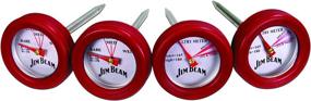 img 4 attached to Jim Beam BBQ Thermometer for 🥩 Steak and Poultry, Red - One Size