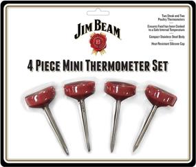 img 3 attached to Jim Beam BBQ Thermometer for 🥩 Steak and Poultry, Red - One Size