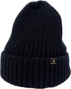 img 2 attached to Cuffed Knit Beanie Winter Women