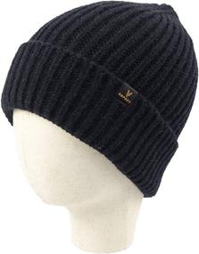 img 3 attached to Cuffed Knit Beanie Winter Women