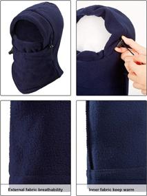 img 2 attached to Windproof Ski Face Mask Winter Balaclava Head Hood, 4 Piece Set for Men and Women