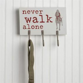 img 2 attached to 🐾 Primitives by Kathy Dog Wall Hook Board, 10" x 8" - Never Walk Alone