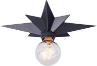 🌟 viluxy black star flush mount ceiling light fixtures for hallway, entryway, study room, bedroom логотип