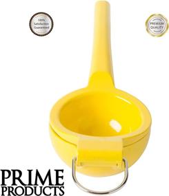 img 1 attached to 🍋 Premium Manual Lemon Squeezer: Sturdy Die Cast Aluminum Citrus Press, Lime Juicer | Anti-Corrosive Yellow Kitchen Tool