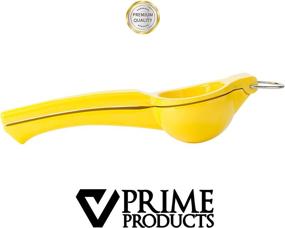 img 3 attached to 🍋 Premium Manual Lemon Squeezer: Sturdy Die Cast Aluminum Citrus Press, Lime Juicer | Anti-Corrosive Yellow Kitchen Tool