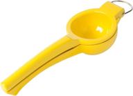 🍋 premium manual lemon squeezer: sturdy die cast aluminum citrus press, lime juicer | anti-corrosive yellow kitchen tool logo