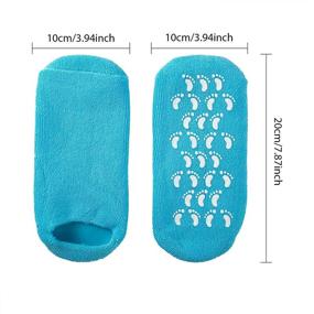 img 2 attached to Moisturizing Gel Socks: Soft Spa Socks for Repairing and Softening Dry Cracked Feet Skins - Ideal for Treating and Nourishing Dry Feet (Pink)