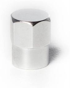 img 3 attached to Circuit Performance VC3 Series Silver Aluminum Valve Stem Caps (Set Of 4)