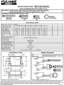 img 1 attached to 💡 Fulham Lighting Пони Балласт NPY 120 126 CFL: Оптимальное решение для эффективного освещения энергосберегающими лампами CFL