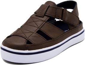 img 4 attached to Nautica Mikkel 2 Bark 12 Boys' Closed Toe Outdoor Sandals - Review & Best Deals!