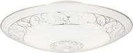 💡 westinghouse lighting 6620600 white semi-flush-mount ceiling fixture with scroll design glass - two-light interior логотип