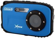📷 фотоаппарат coleman 12,0 мп водонепроницаемый: потрясающая фото- и видеосъемка, cmos-сенсор, оптическое увеличение 1x (синий) логотип
