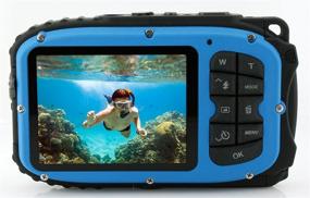 img 1 attached to 📷 Coleman 12.0 MP Waterproof Digital Camera: Stunning Still & Video Capture, CMOS Sensor, 1x Optical Zoom (Blue)