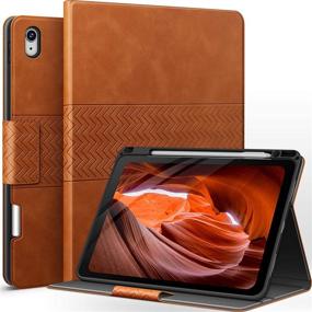 img 4 attached to auaua iPad Air 4th Gen 2020 Case with Pencil Holder - Auto Sleep/Wake - Vegan Leather - 10.9'' iPad Air Case