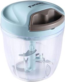 img 4 attached to Foruisin Manual Food Chopper - Easy and Powerful Hand Held Vegetable Chopper/Blender for Fruits, Nuts, Herbs, Onions, Garlic, Salsa, Pesto, Coleslaw, Puree (30OZ)