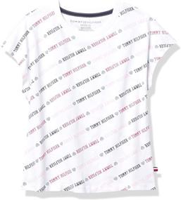 img 3 attached to Tommy Hilfiger Girls Dolman FA21AOP Girls' Clothing and Tops, Tees & Blouses