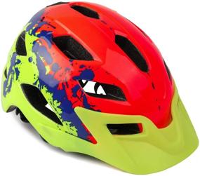 img 3 attached to OnBros Kids Bike Helmet - Lightweight Cycling Helmet for Children, Adjustable Size Bicycle Helmets for Boys and Girls Age 5-13 (50-57cm)