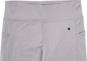 img 1 attached to 👖 Champion Heritage Stretch Leggings Heather: Versatile Girls' Clothing Essential