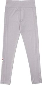 img 2 attached to 👖 Champion Heritage Stretch Leggings Heather: Versatile Girls' Clothing Essential