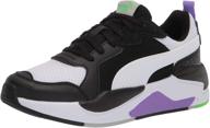 👟 puma men's fashion sneakers - black, white, fluo green luminous sneaker shoes. logo