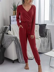 img 1 attached to 👗 Adibosy Women's Clothing: Jumpsuit Rompers with Stylish Pockets Playsuit