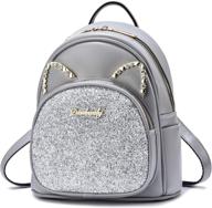 🎒 women's leather backpack with stylish decoration - handbags and wallets for women logo