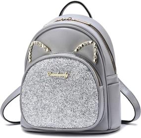 img 4 attached to 🎒 Women's Leather Backpack with Stylish Decoration - Handbags and Wallets for Women