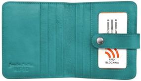 img 1 attached to 👜 New York Leather Men's Wallets, Card Cases & Money Organizers featuring Ili Blocking Technology