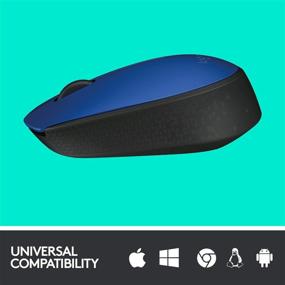 img 1 attached to Logitech M171 Black and Blue RF Wireless + USB Optical Mouse with 1000DPI, Ambidextrous Design
