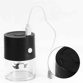 img 2 attached to 💡 USB Charging Electric Spice Grinder with Pollen Catcher, Zinc Alloy Crusher and Grinder for Enhanced Grinding