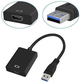 img 2 attached to High Definition USB 3.0/2.0 to HDMI Adapter with Audio for PC Laptop Projector HDTV, Supports Full HD 1080P Video Graphics, Windows XP 7/8/8.1/10 Compatible