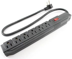 img 2 attached to 💡 CablesOnline 6 Outlet Surge Strip, Горизонтальный дизайн, 90 Джоуль, Длина кабеля 24 дюйма (2 фута), SP-002