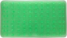 img 3 attached to 🛀 YHLCSQ Soft As Grass Bath Mats: Non-Slip, Machine Washable Foot Scrubber for Shower and Tub - 25x14 inch, Green