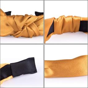 img 2 attached to 🎀 Sleek and Trendy: SIQUK 12-Piece Satin Twist Knot Headbands for Women and Girls