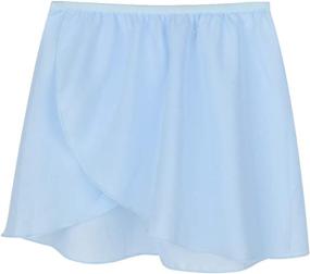 img 1 attached to Bezioner Girls Ballet/Dance Wrap Skirt Chiffon Ballet Skirt for Women: Elegant Elastic Waist Wrap