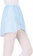 bezioner girls ballet/dance wrap skirt chiffon ballet skirt for women: elegant elastic waist wrap логотип