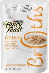 img 2 attached to 🐱 Purina Fancy Feast Broth for Cats: Creamy Chicken & Vegetables, 1.4oz Pouch (32-Pack)