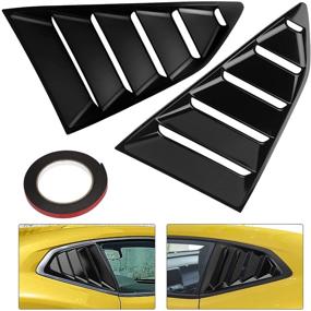img 4 attached to Carridar Glossy Louvers Compatible 2016 2021