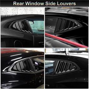 img 1 attached to Carridar Glossy Louvers Compatible 2016 2021