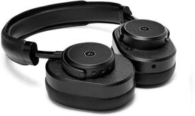 img 2 attached to 🎧 Master & Dynamic MW65 Active Noise-Cancelling Wireless Headphones - Ultimate Listening Experience with Bluetooth & Mic - Luxury Black Metal/Black Leather