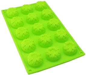 img 1 attached to 🌻 X-Haibei Sunflower Guest Soap Lotion Bar Chocolate Jello Baking Silicone Mold - 1oz per Cell, Diameter 1.7inch: The Perfect Mold for Your DIY Creations!